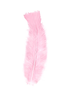 Widmann SRL Licht roze veertjes in zakje 50 stuks
