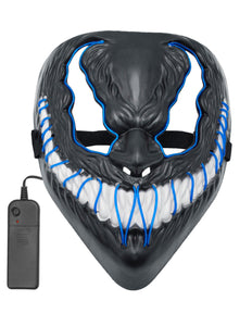 Widmann SRL Monster masker led blauw
