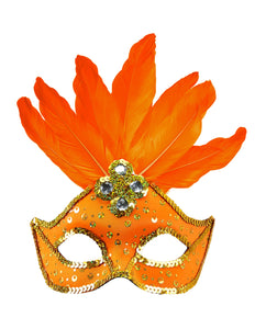 Widmann SRL Neon oranje Braziliaanse maskers