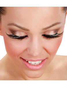 Widmann SRL Nepwimpers zwart met lange punten vleugels