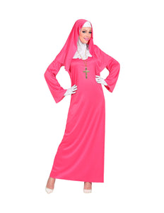 Widmann SRL Nonnen kostuum roze dames