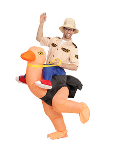 Widmann SRL Ontdekkingsreiziger gedragen door struisvogel