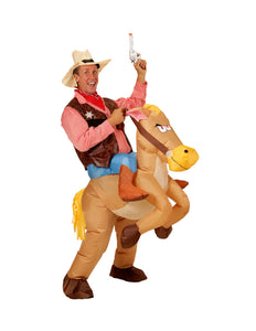 Widmann SRL Opblaasbare cowboy paarden