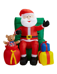 Widmann SRL Opblaasbare kerstman met geschenken