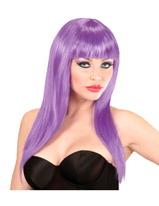 Widmann SRL Paarse pruik lang