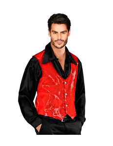 Widmann SRL Pailletten gilet vestje rood