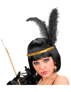 Widmann SRL Pailletten hoofdband Charleston goud