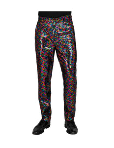 Widmann SRL Paillettenbroek heren meerkleurig