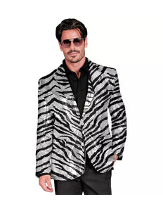 Widmann SRL Paillettencolbert zebra