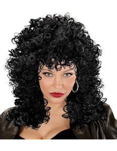 Widmann SRL Pruik bond girl zwarte krullen