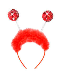 Widmann SRL Rode haarband met bollen Belly