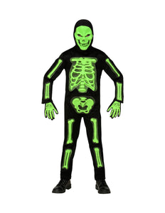Widmann SRL Skelet pak 3D groen kinderen