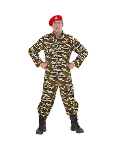 Widmann SRL Soldaat kostuum Leger pak Bart heren