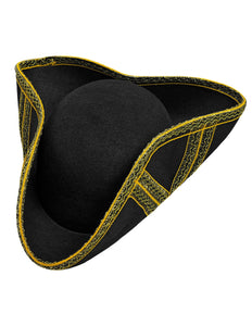 Widmann SRL Tricorn hoed met gouden biesje