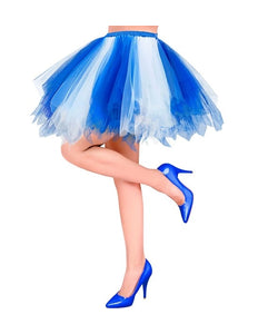 Widmann SRL Tutu wit/blauw Timo