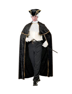 Widmann SRL Venetiaanse cape zwart fluweel