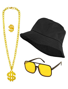 Widmann SRL Verkleedset hip hop zwart