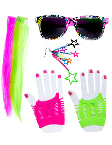 Widmann SRL Verkleedset retro neon jaren 80