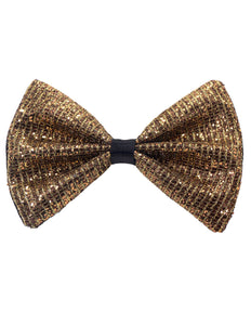 Widmann SRL Vlinderdas glitter Sheldon goud