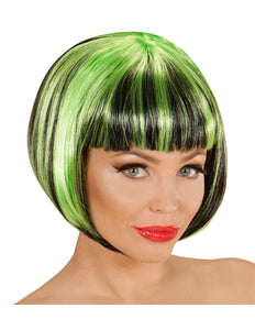 Widmann SRL Zwart groen boblijn pruiken