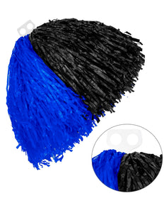 Widmann SRL Zwart met blauw pom pom cheerleader