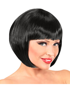 Widmann SRL Zwarte boblijn pruik dame