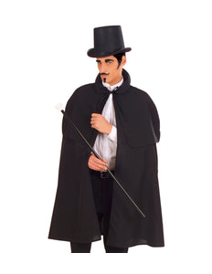 Widmann SRL Zwarte cape met kraag luxe