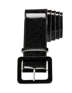 Widmann SRL Zwarte glitter riem