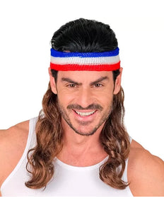 Widmann SRL Zweetband met haar rood/wit/blauw Pim