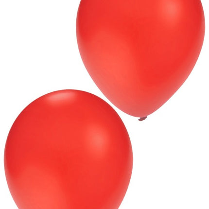 Rode helium ballonnen