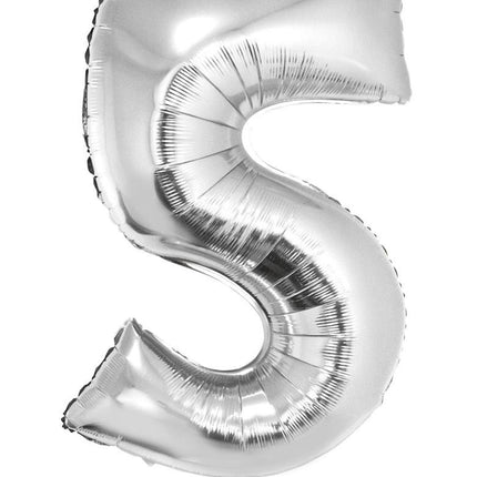 Folieballon 82 cm zilver