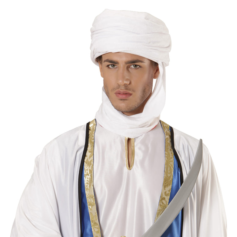 Arabische tulband wit Sjeik
