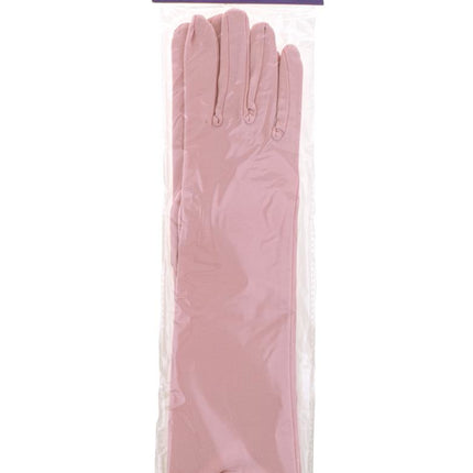 Baby roze lange handschoenen