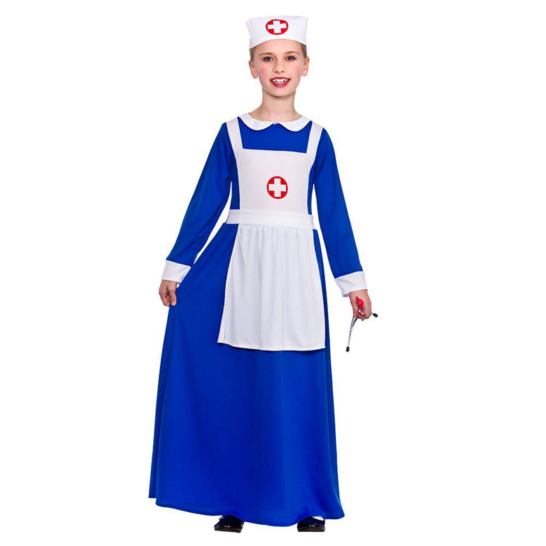 Victoriaanse verpleegster jurk voor meisjes