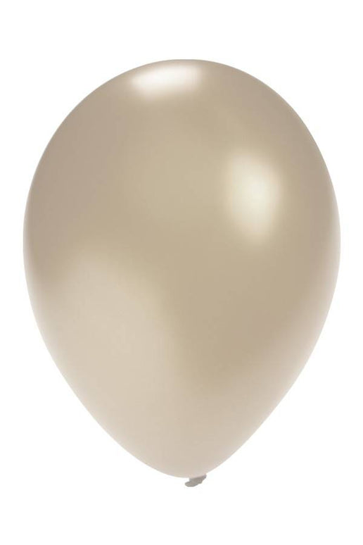 Ballonnen metallic zilver 5 inch  100 stuks