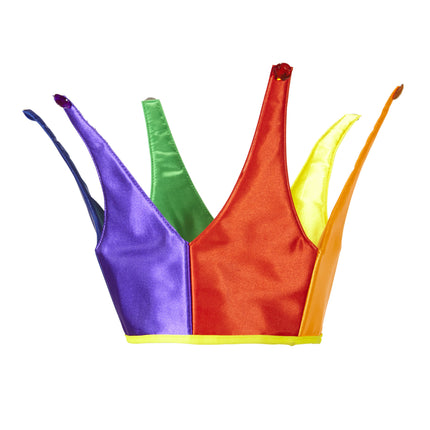 Regenboog hoed kroon multikleuren