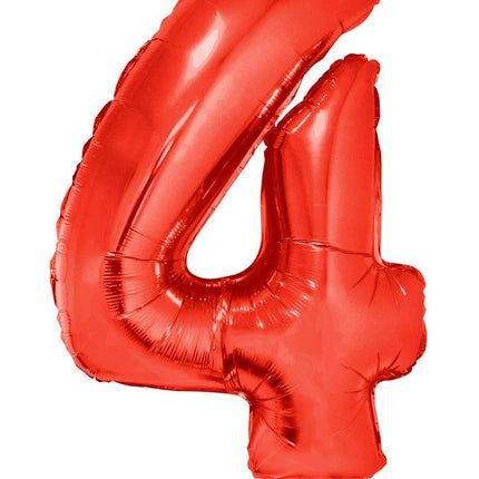 Folieballon 102 cm rood