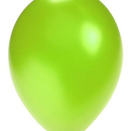 Ballonnen metallic groen  5 inch  100 stuks