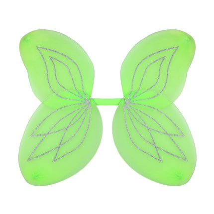 Vlindervleugels glitter groen kinderen