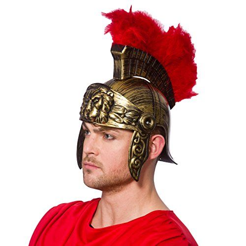 Romeinse helm met veren