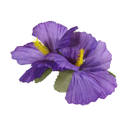 Hawaii bloem haarclip paars