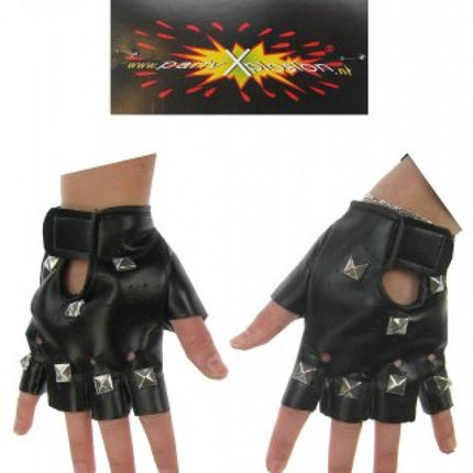 Punk handschoenen met studs