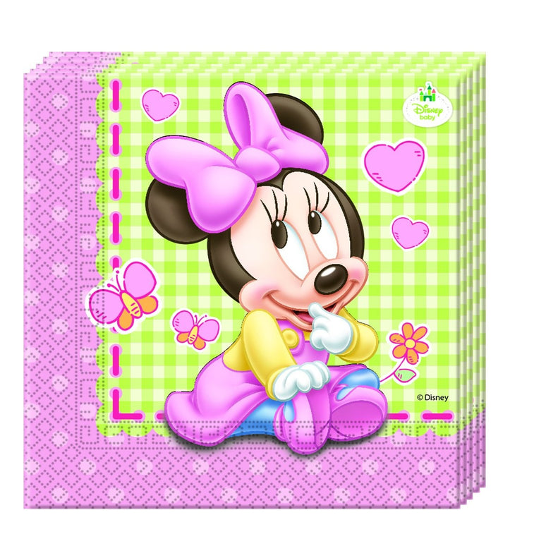 Minnie Mouse servetten roze
