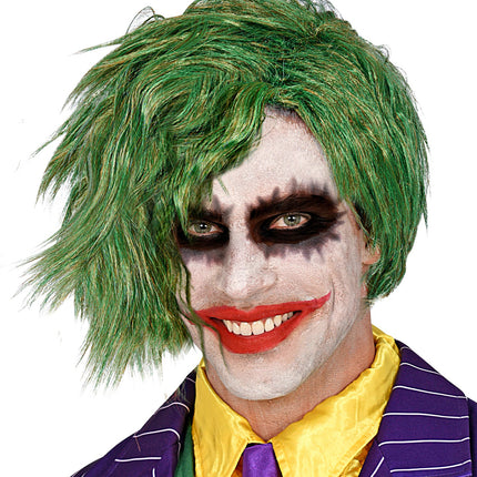 Joker pruik groen volwassenen