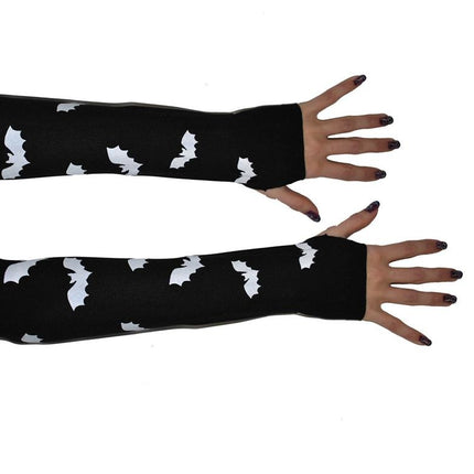 Vingerloze handschoenen met vleermuisjes