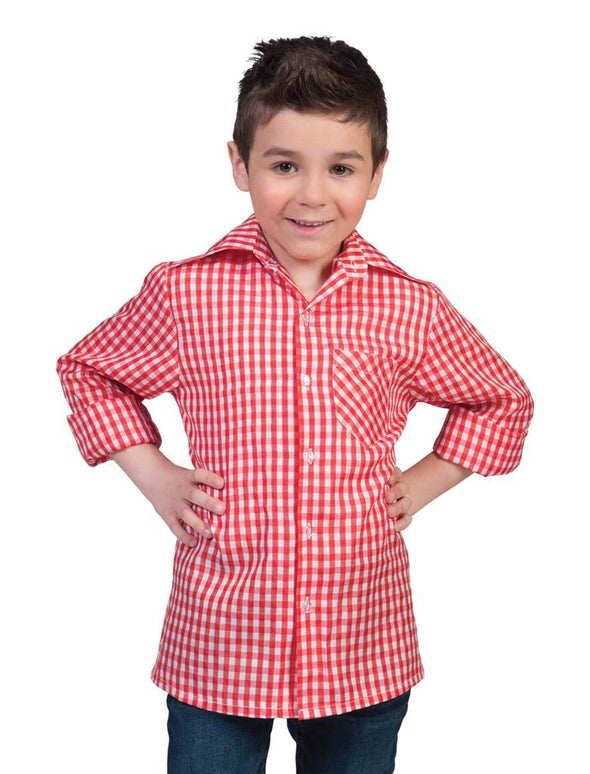 Tiroler blouse rood kind