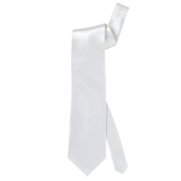 Witte stropdas unisex