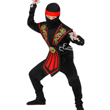 Ninja pak kinderen Kombat rood