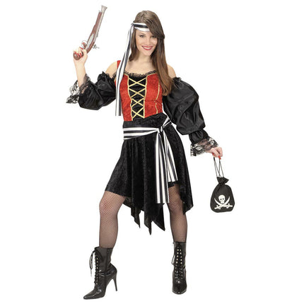 Piraten tas met schedel en zwaarden