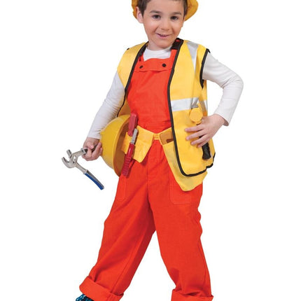 Oranje werk overalls voor kinderen